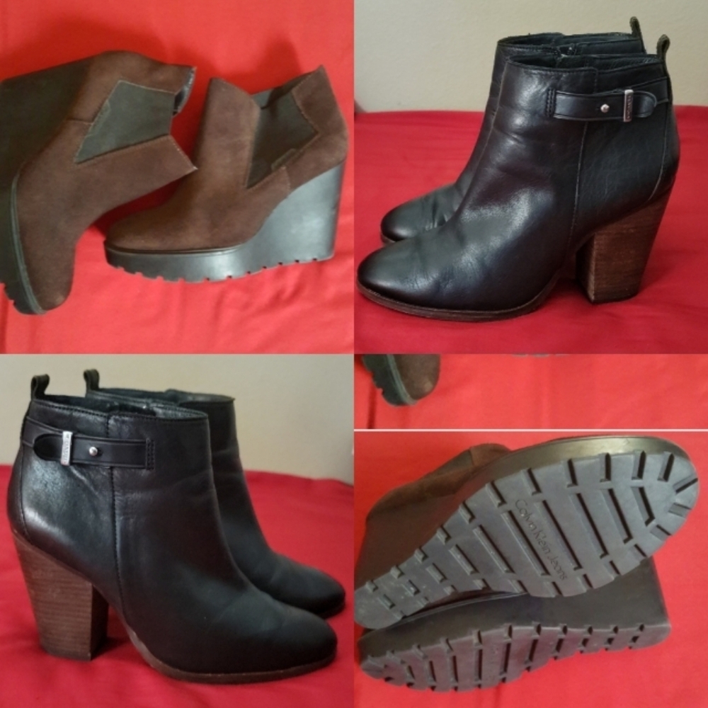 Coach Hewes/ Calvin Klein Ankle Boots  FIRM PRICE